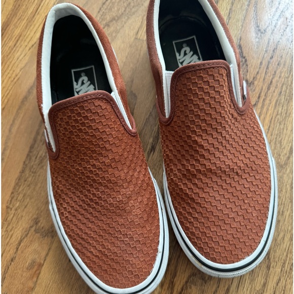 Vans Shoes - Vans Women's Slip-On Sneakers in Rust Brown